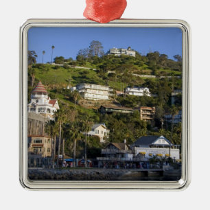 The town of Avalon on Catalina Island, Metal Tree Decoration