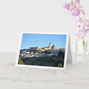 The Town of Chelva, Mountain Town, Spain Card
