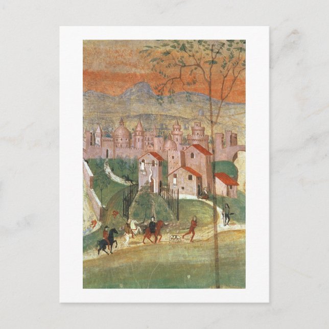 The Town of Prato (fresco) Postcard (Front)