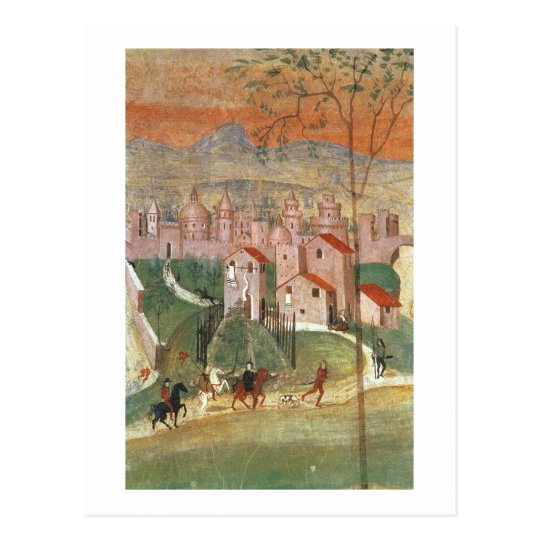 The Town of Prato (fresco) Postcard