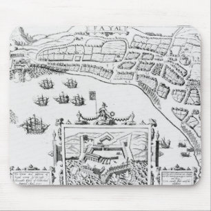 The Towne and Platforme of Fayall Mouse Mat