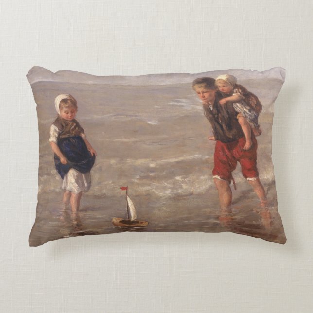 The Toy Boat Decorative Cushion (Front)