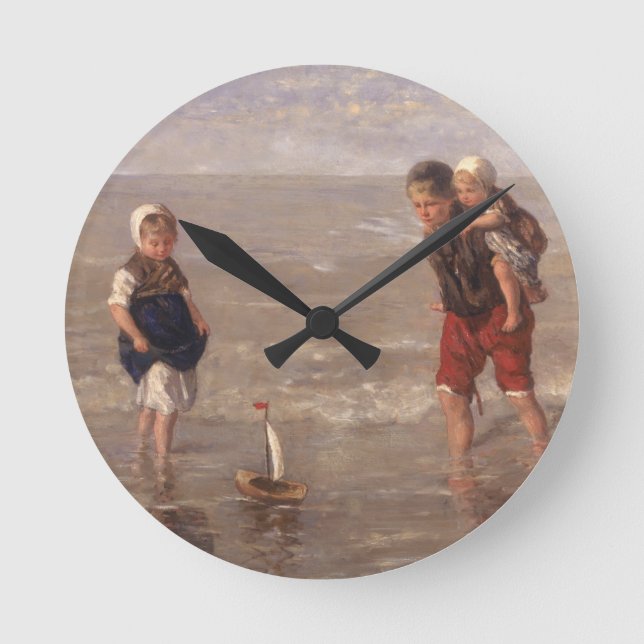 The Toy Boat Round Clock (Front)