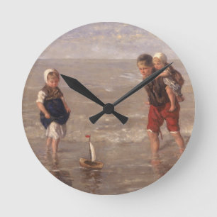 The Toy Boat Round Clock
