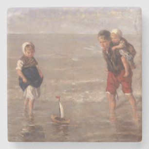 The Toy Boat Stone Coaster