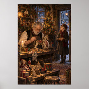 The Toymaker's Last Gift Vintage Christmas Poster