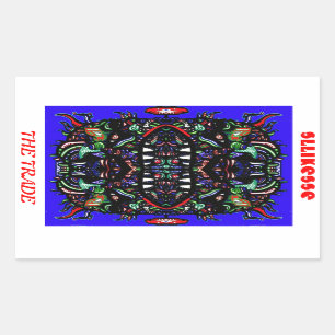 the trade rectangular sticker