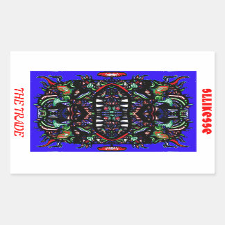the trade rectangular sticker
