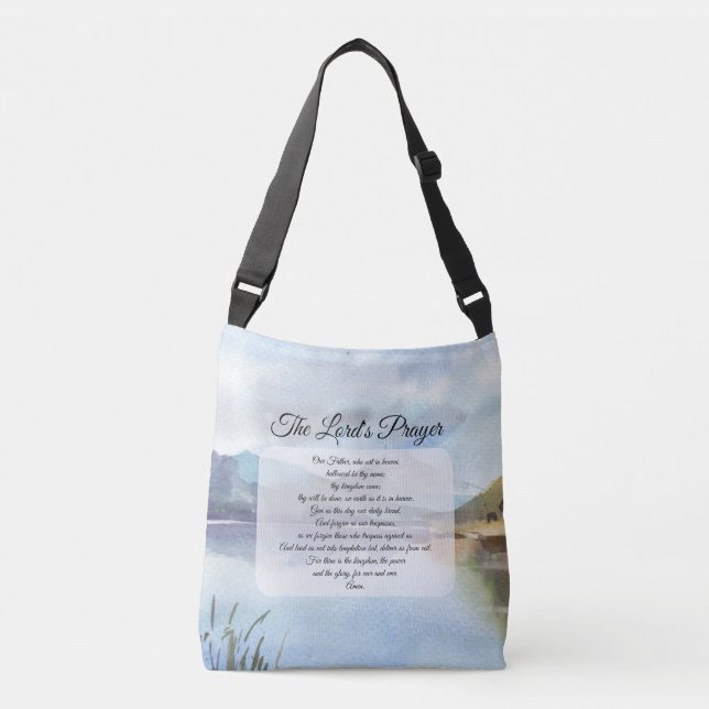 The Traditional Lord's Prayer Crossbody Bag (Front)