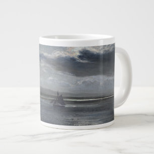 The Traeth Mawr, Moonlight Large Coffee Mug