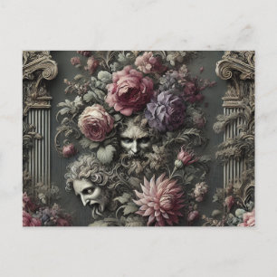 The Tragedy Chorus – Gothic Victorian Holiday Postcard