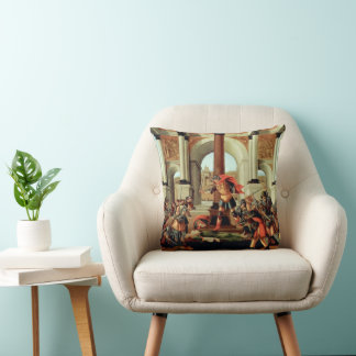 The Tragedy of Lucretia by Sandro Botticelli Cushion