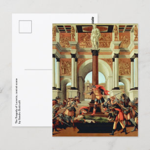 The Tragedy of Lucretia by Sandro Botticelli Postcard