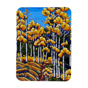 The Trail Through the Aspens Magnet