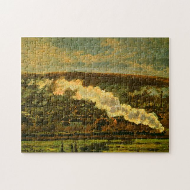 The Train Monet Fine Art Jigsaw Puzzle (Horizontal)
