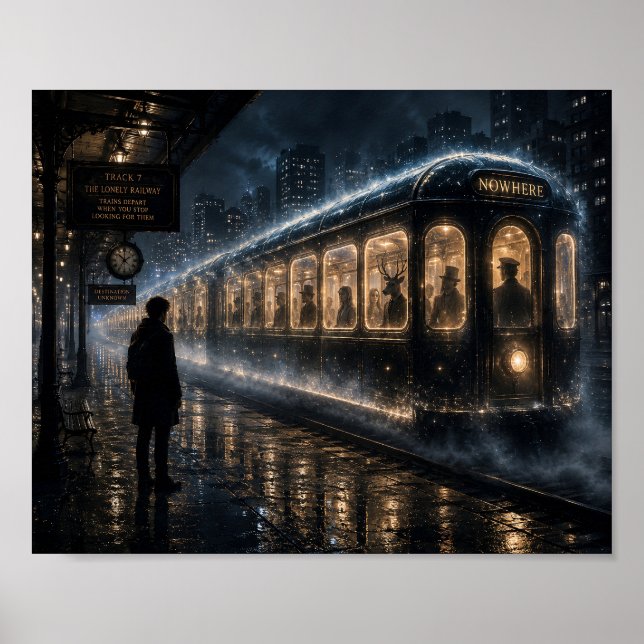 The Train That Only Appears for the Lonely Poster (Front)