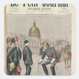 The Traitor The Degradation of Alfred Dreyfus Square Sticker