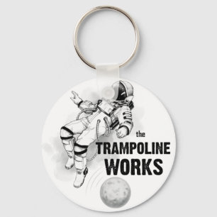 The Trampoline Works Black-and-white Astronaut Key Ring