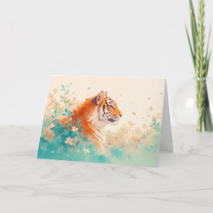 The Tranquil Gaze of a Majestic Tiger Card