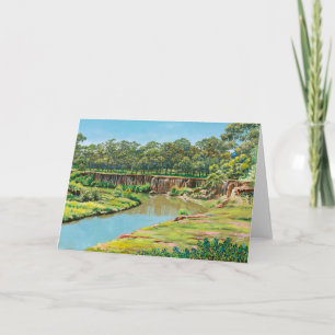 The Tranquil Glory of the Cliffs - Werribee South Thank You Card