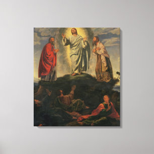 The Transfiguration, c.1527-33 (oil on panel) Canvas Print