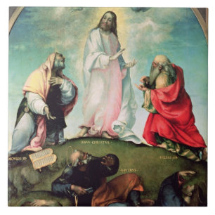 The Transfiguration of Christ, c.1510-12 (oil on p Tile
