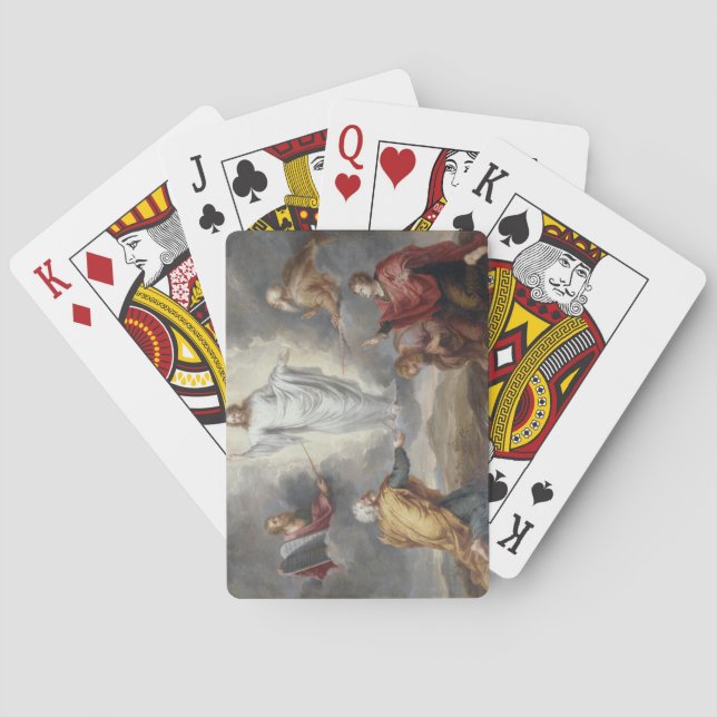 The Transfiguration (oil on copper) Playing Cards (Back)