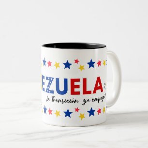 The Transition has already begun Patriotic Desig Two-Tone Coffee Mug