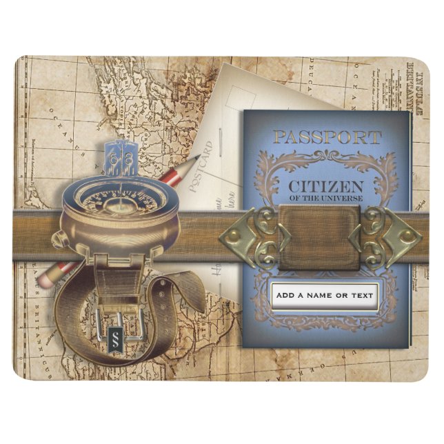 The Traveller Funny Personalised Passport Journal (Outside)