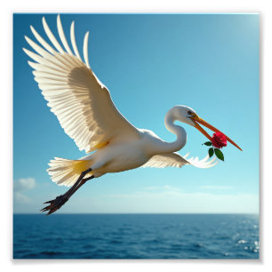 The travelling bird photo print