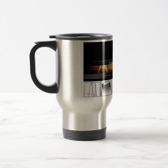 The Travelling Coffee Mug - Artist Untamed (Left)