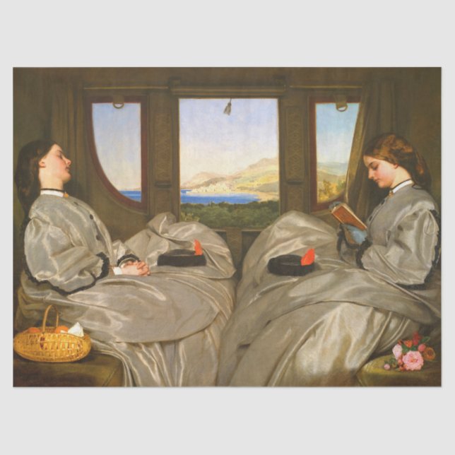 The Travelling Companions by Augustus Leopold Egg Tissue Paper (Front)