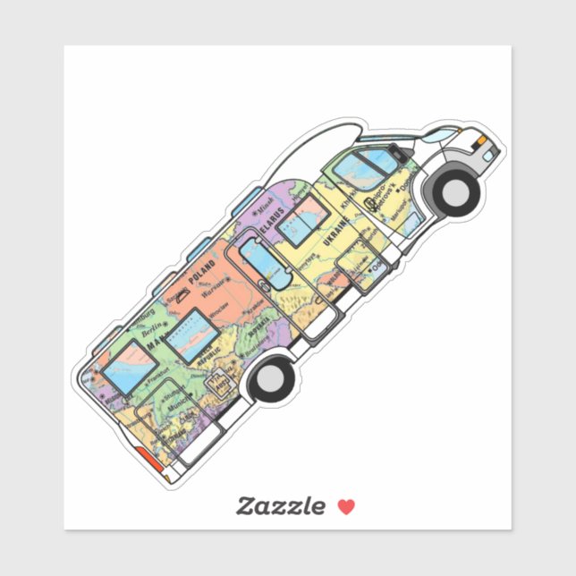 The Travelling RV motorhome world map (Sheet)