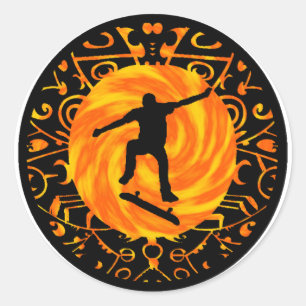 THE TRE FLIP CLASSIC ROUND STICKER