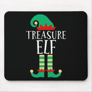 The Treasure Elf Funny Family Matching Christmas P Mouse Mat
