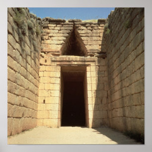 The Treasury of Atreus, c.1300 BC Poster