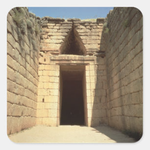 The Treasury of Atreus, c.1300 BC Square Sticker