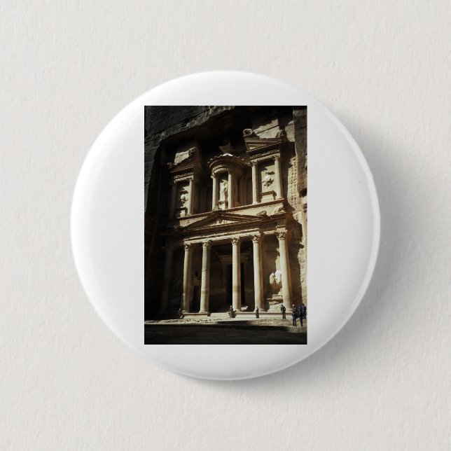 The Treasury, Petra 6 Cm Round Badge (Front)