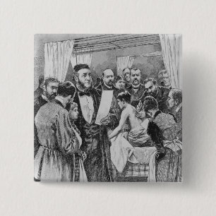 The treatment of tuberculosis 15 cm square badge