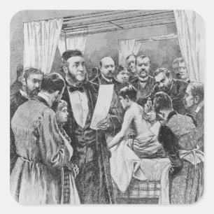 The treatment of tuberculosis square sticker
