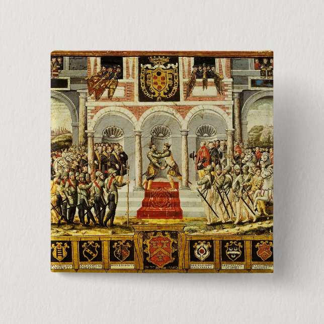 The Treaty of Cateau-Cambresis 15 Cm Square Badge (Front)