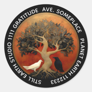 The Tree Between Worlds   Tree of Life R&B Classic Round Sticker