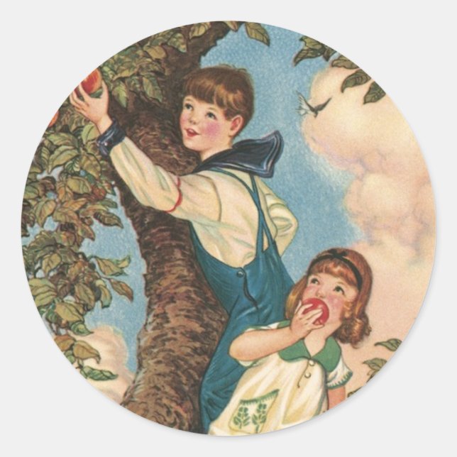 The Tree Climbers Classic Round Sticker (Front)
