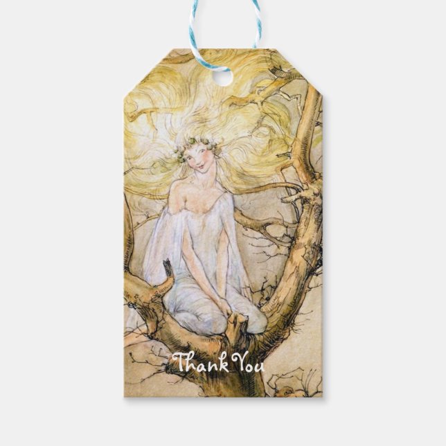 The Tree Fairy Vintage  Gift Tags (Front)