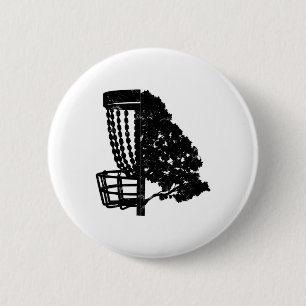 The Tree Hit It, Stupid Tree Disc Golf Apparel, Fr 6 Cm Round Badge