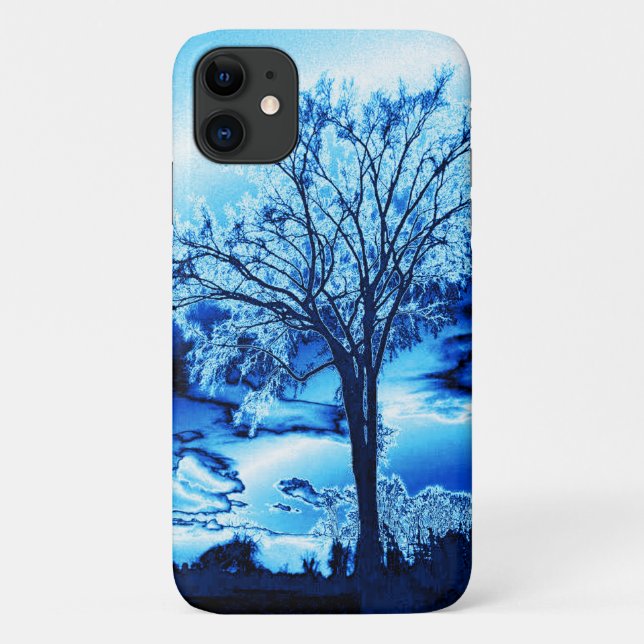 The Tree in Blue Ice Case-Mate iPhone Case (Back)