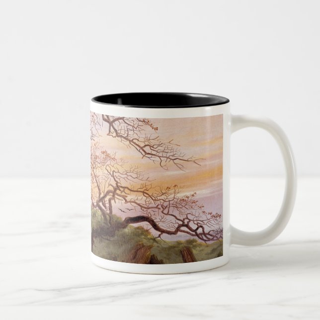 The Tree of Crows, 1822 Two-Tone Coffee Mug (Right)