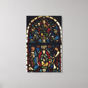 The Tree of Jesse, 13th century (stained glass) Canvas Print