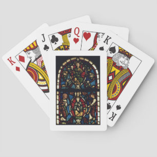 The Tree of Jesse, 13th century (stained glass) Playing Cards
