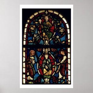 The Tree of Jesse, 13th century (stained glass) Poster